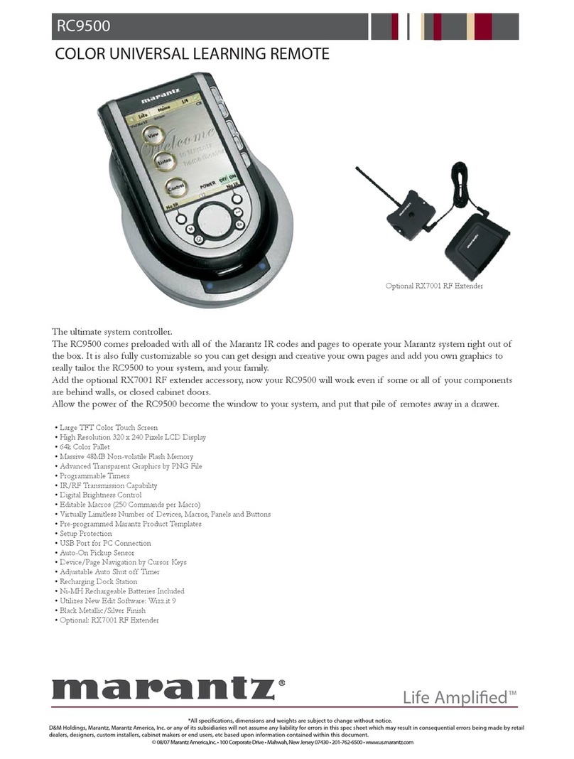 Marantz RC-9500 User manual