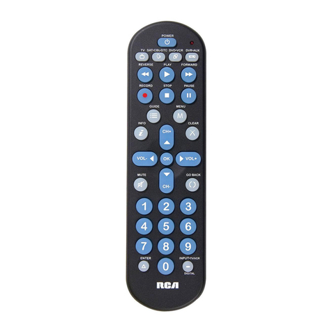RCA RCR312W - 3 Device Partially Backlit Universal Remote... Administrator guide