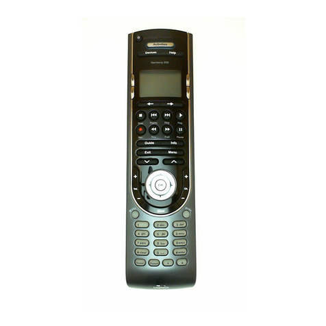 Logitech Harmony 550 - Harmony 550 Universal Remote User manual