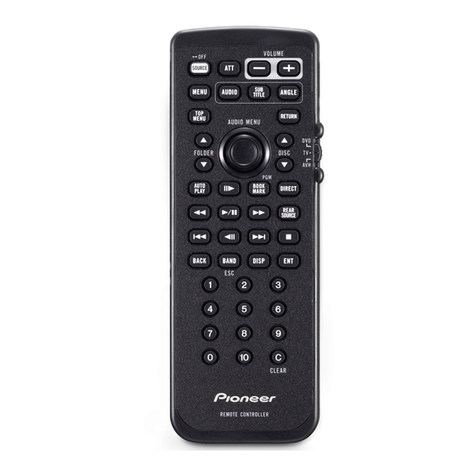 Pioneer CD-R55 - Remote Control - Infrared User manual
