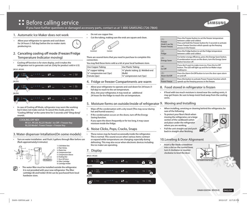Samsung RF220NCTASR/AA quick guide