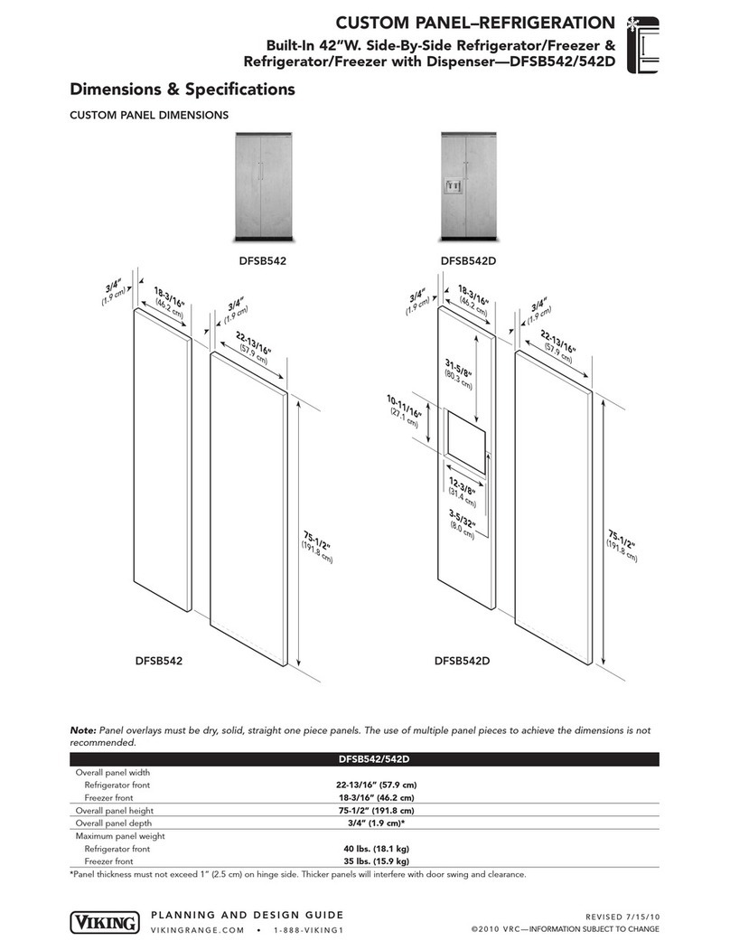 Viking DFSB542 Series User manual