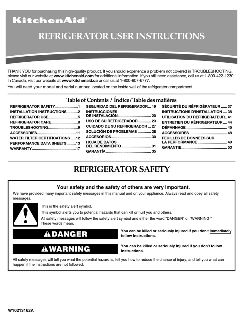 KitchenAid KSRS22MWMS User manual