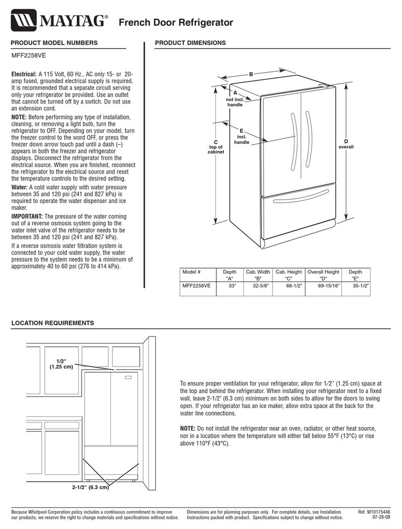 Maytag MFF2258VE Parts list manual