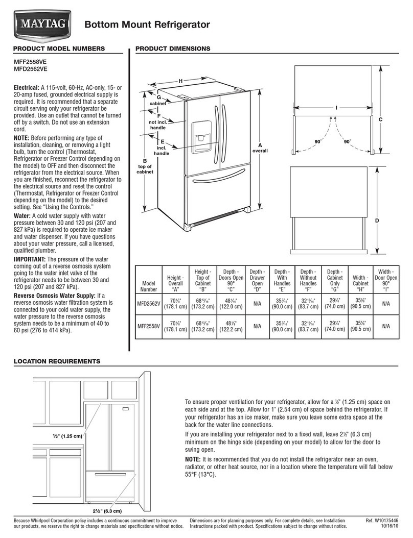 Maytag MFF2558VE Parts list manual