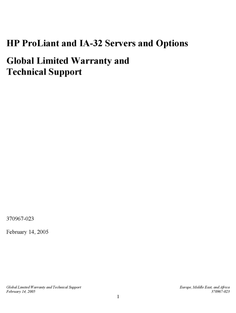 HP ProLiant 400 Use and maintenance manual