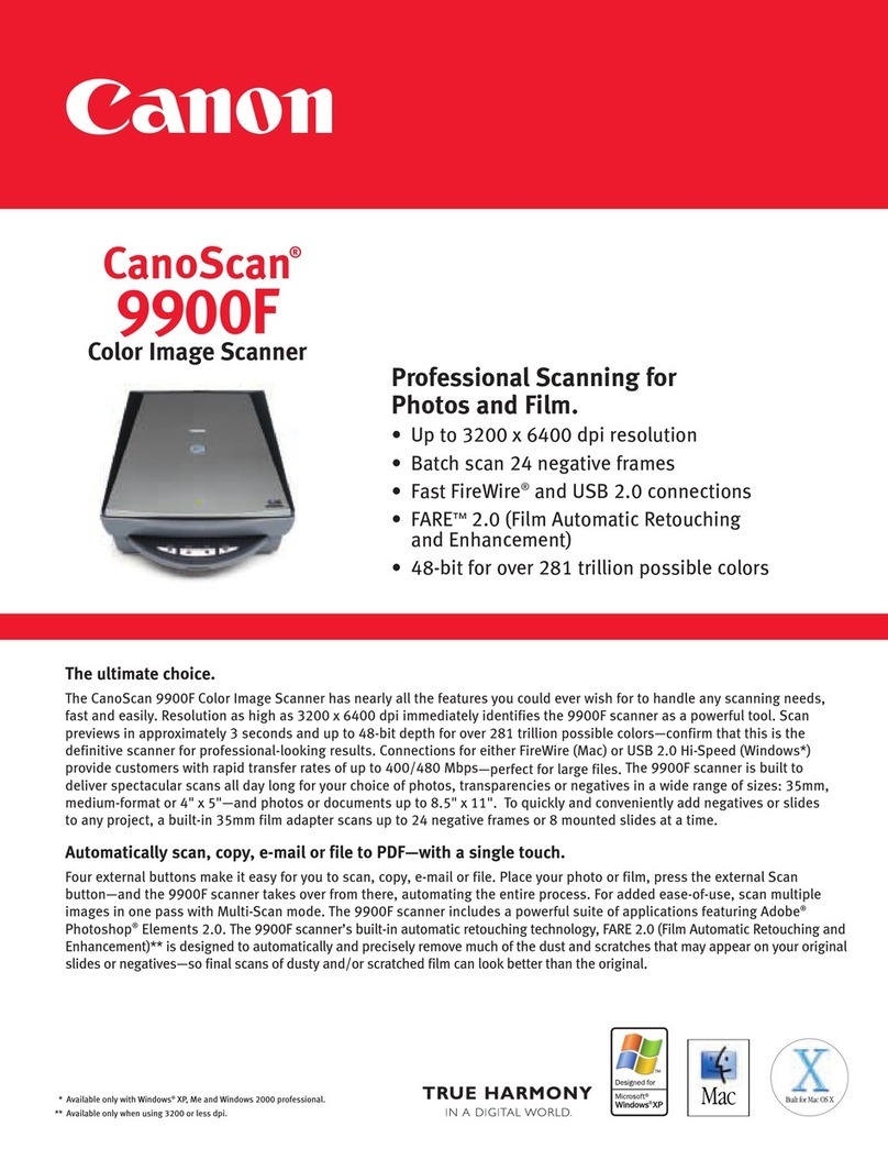 Canon CanoScan 9900F specification