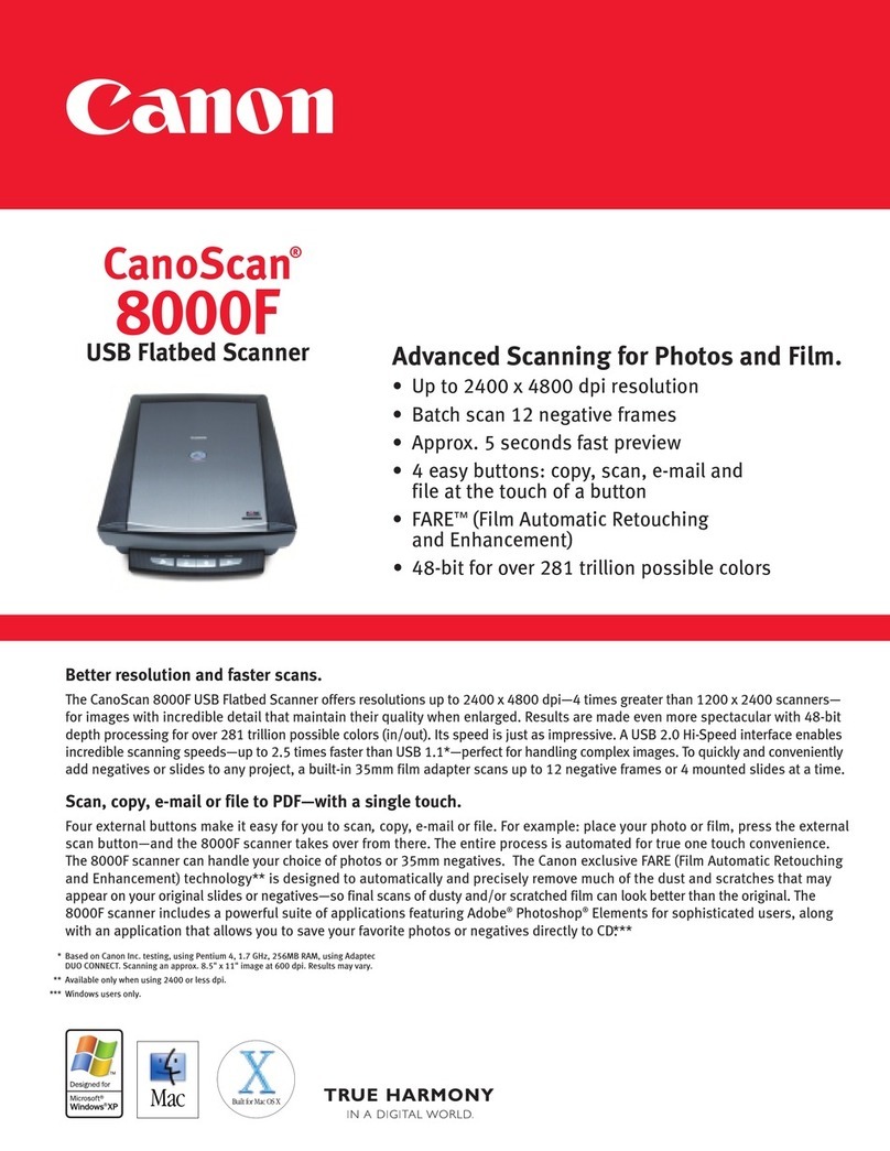 Canon CanoScan 8000F User manual