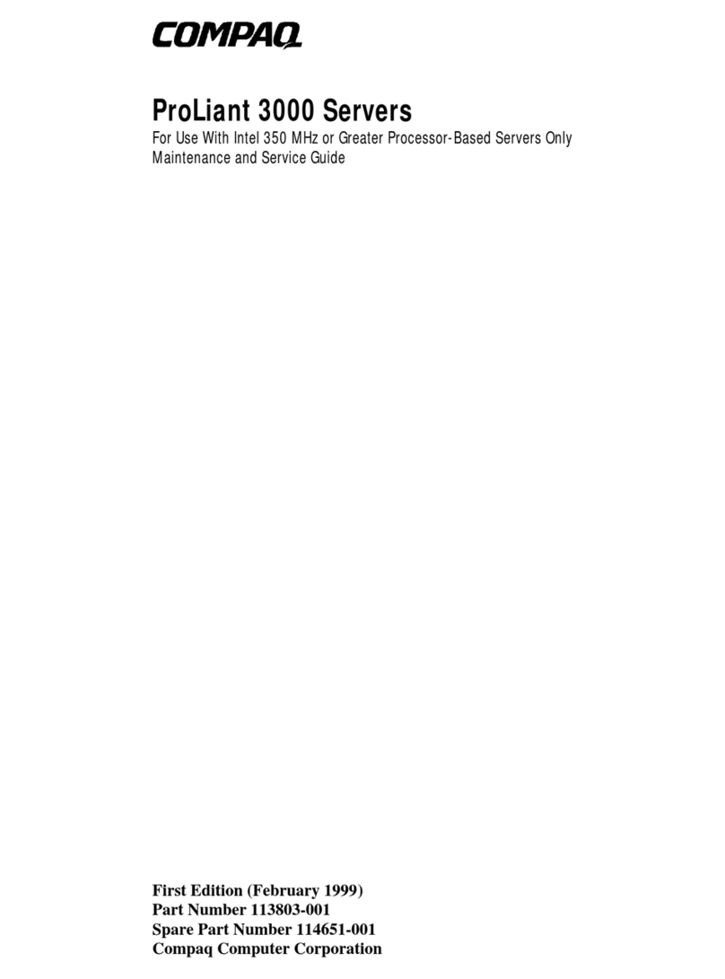 Compaq ProLiant 3000 Maintenance and service guide