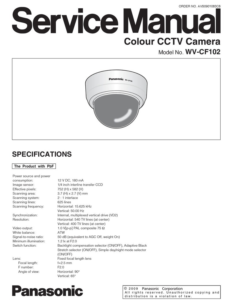 Panasonic WV-CF102E User manual
