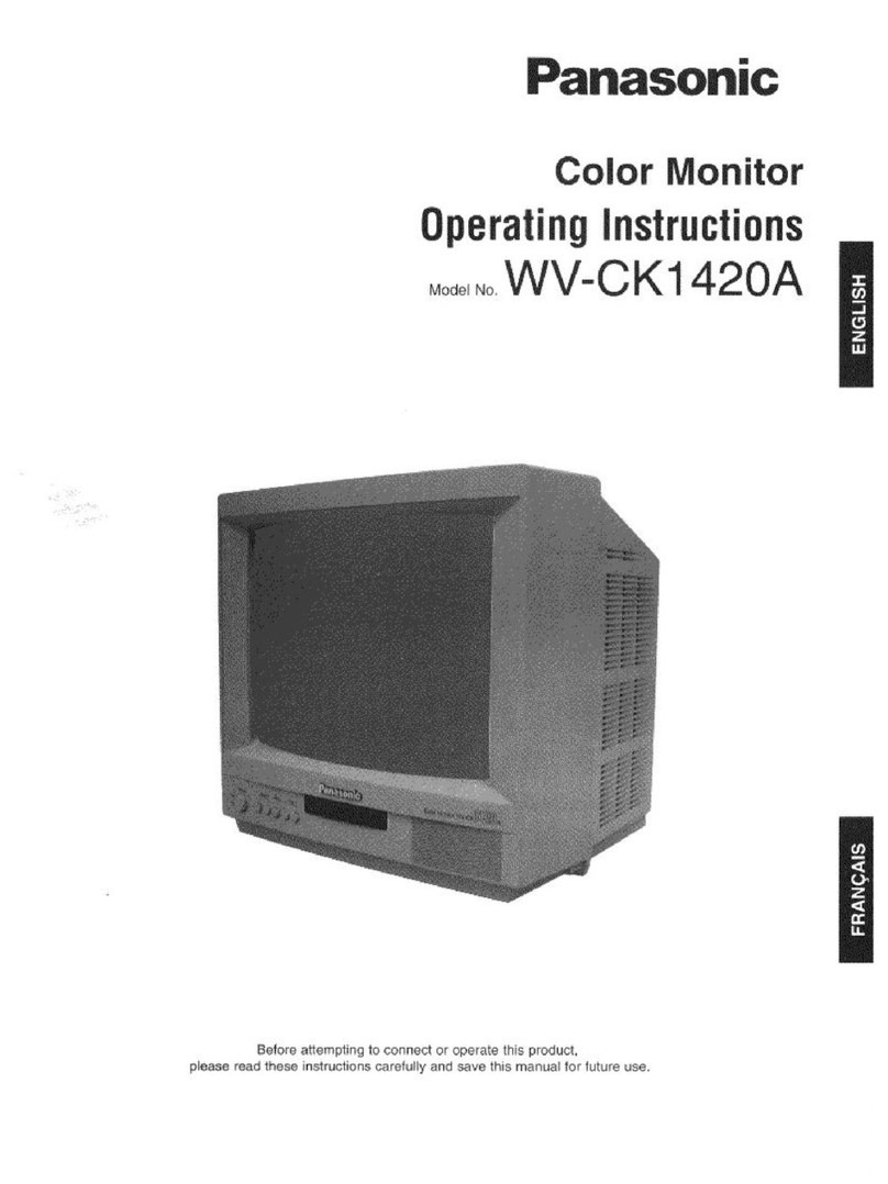 Panasonic WVCK1420A - COLOR MONITOR User manual