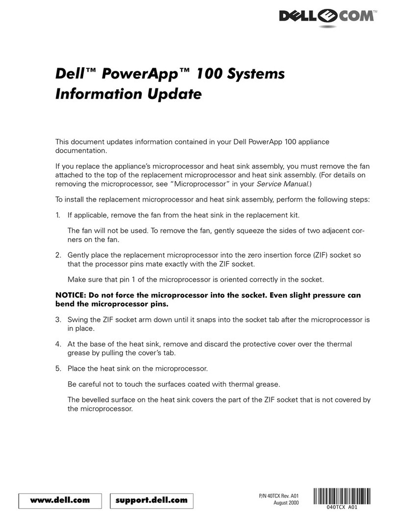 Dell PowerApp .cache 100 Technical manual