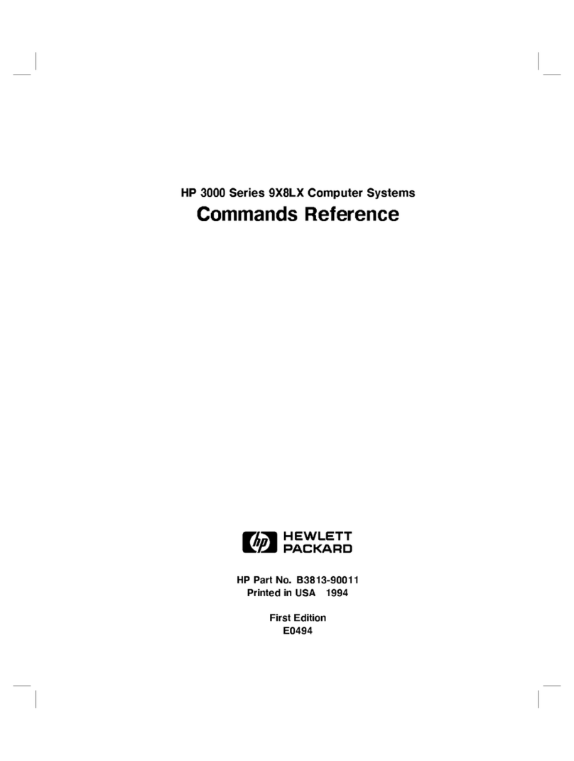 HP e3000 Installation manual