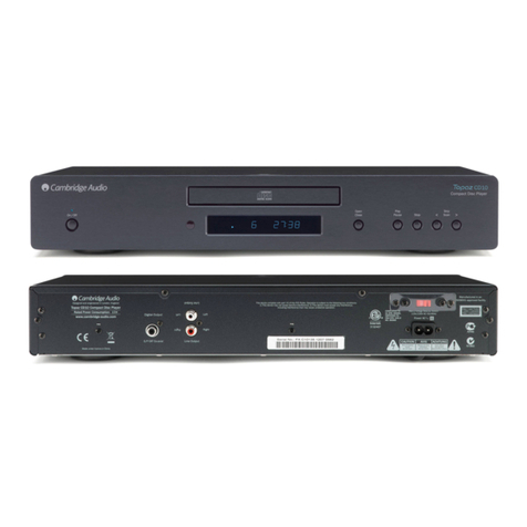 Cambridge Audio TOPAZ CD10 - V3 user manual
