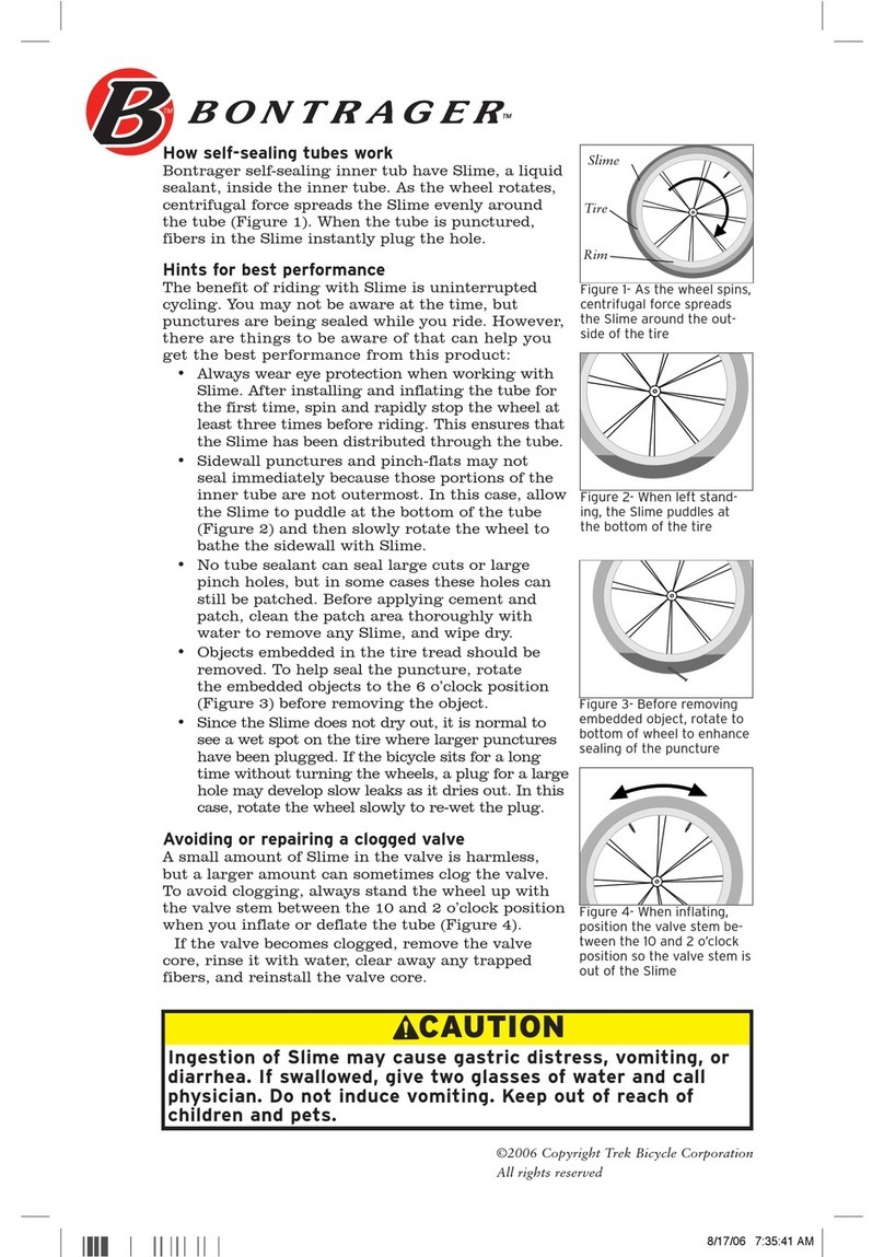 Bontrager TIRE SEALANT manual