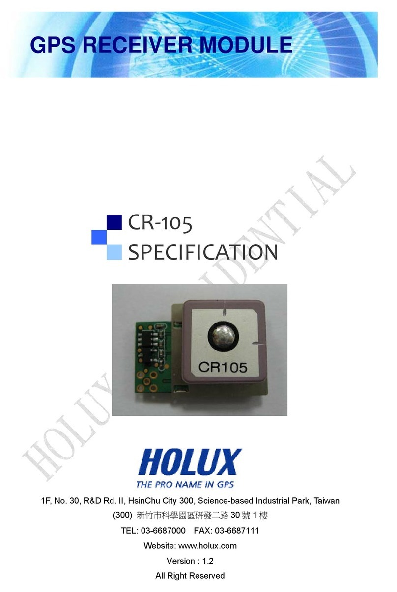 Holux CR-105 SPECIFICATION V1.2 specification