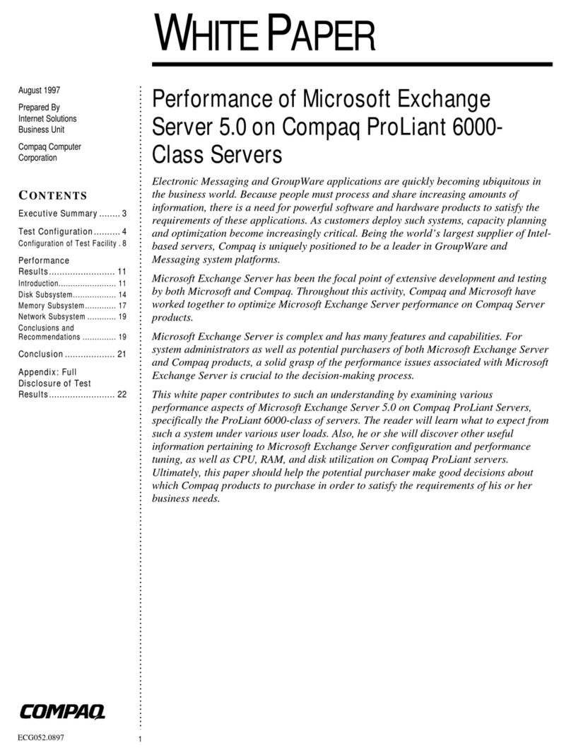 Compaq 6000 - ProLiant - 128 MB RAM Quick start guide Compaq 6000 - ProLiant - 128 MB RAM Quick start guide