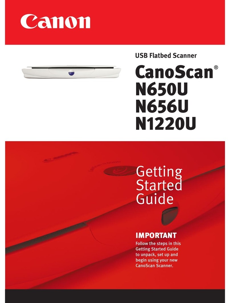 Canon CANOSCAN N650U Getting started guide