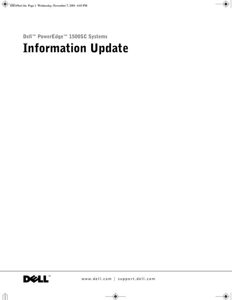 Dell PowerEdge 1500SC Technical manual