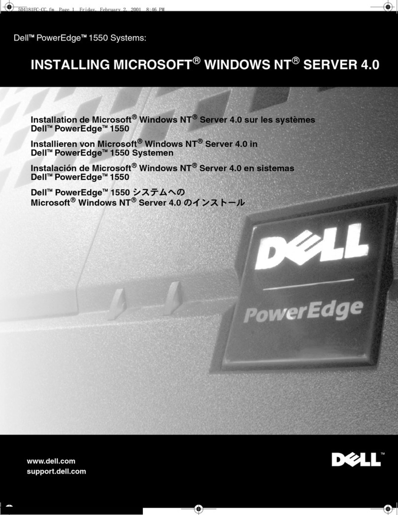 Dell PowerEdge 1550 User manual