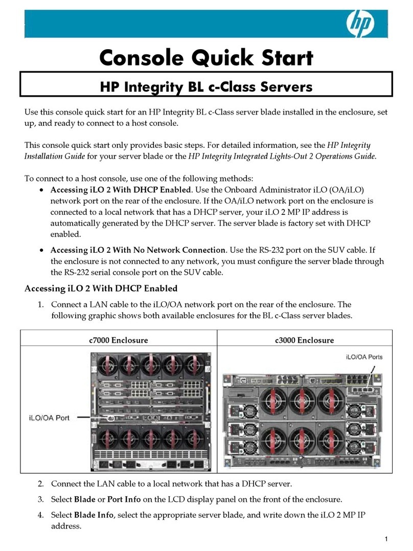 HP Integrity BL860c User manual