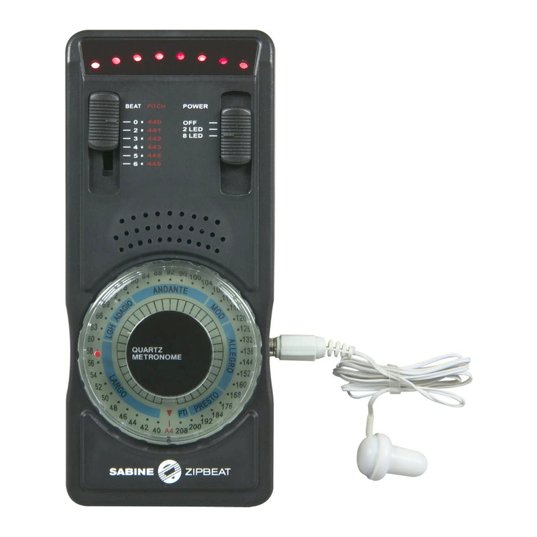 SABINE ZIPBEAT-6000 operating guide