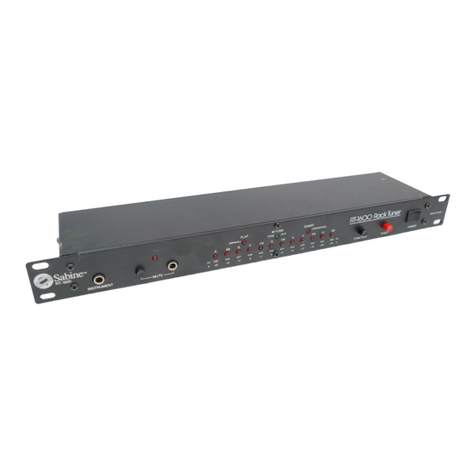 SABINE RT-1600 User manual
