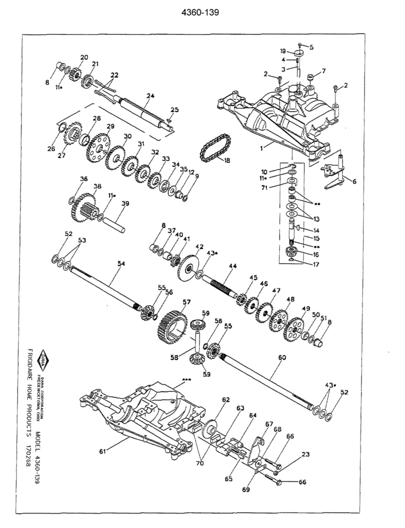 DANA 4360-139 parts list