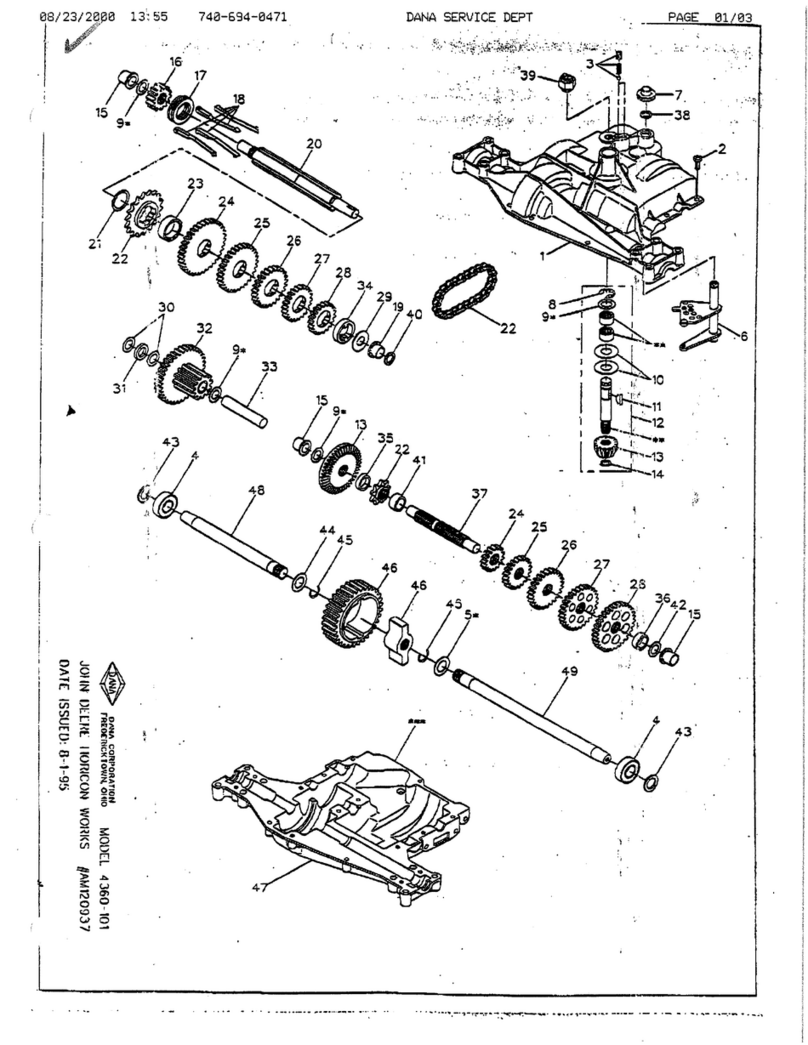 DANA 4360-101 User manual