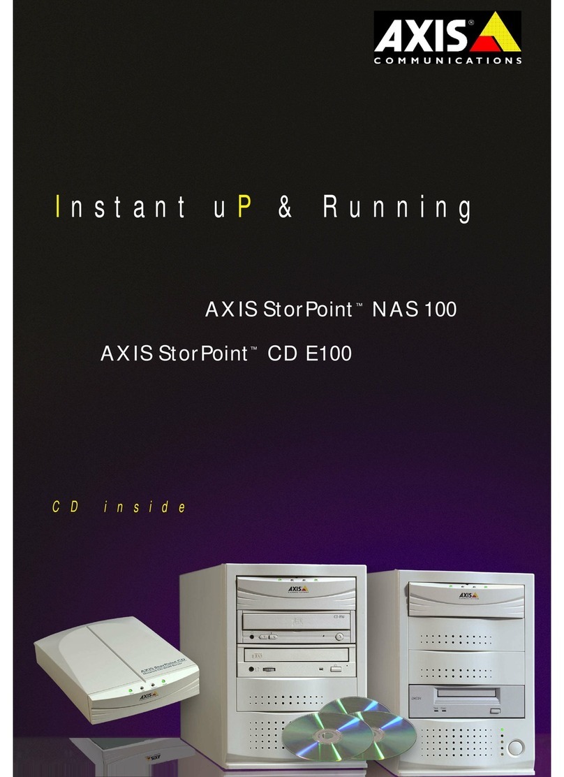 Axis StorPoint NAS 100 manual