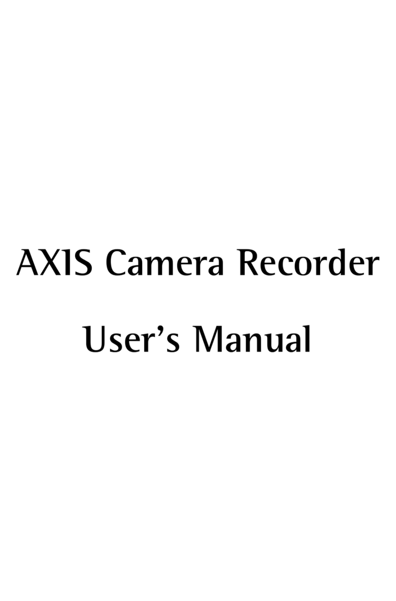 Axis CAMERA RECORDER 1.1 User manual
