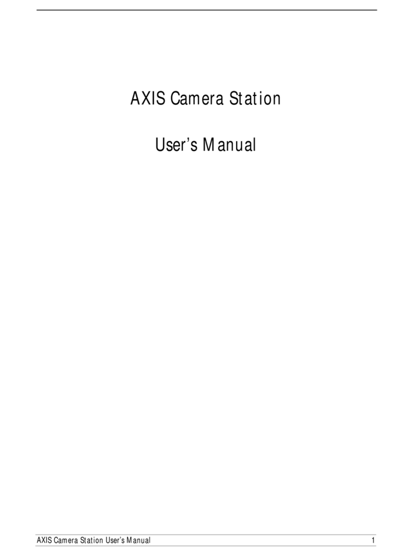 Axis CAMERA RECORDER 1.1 user manual