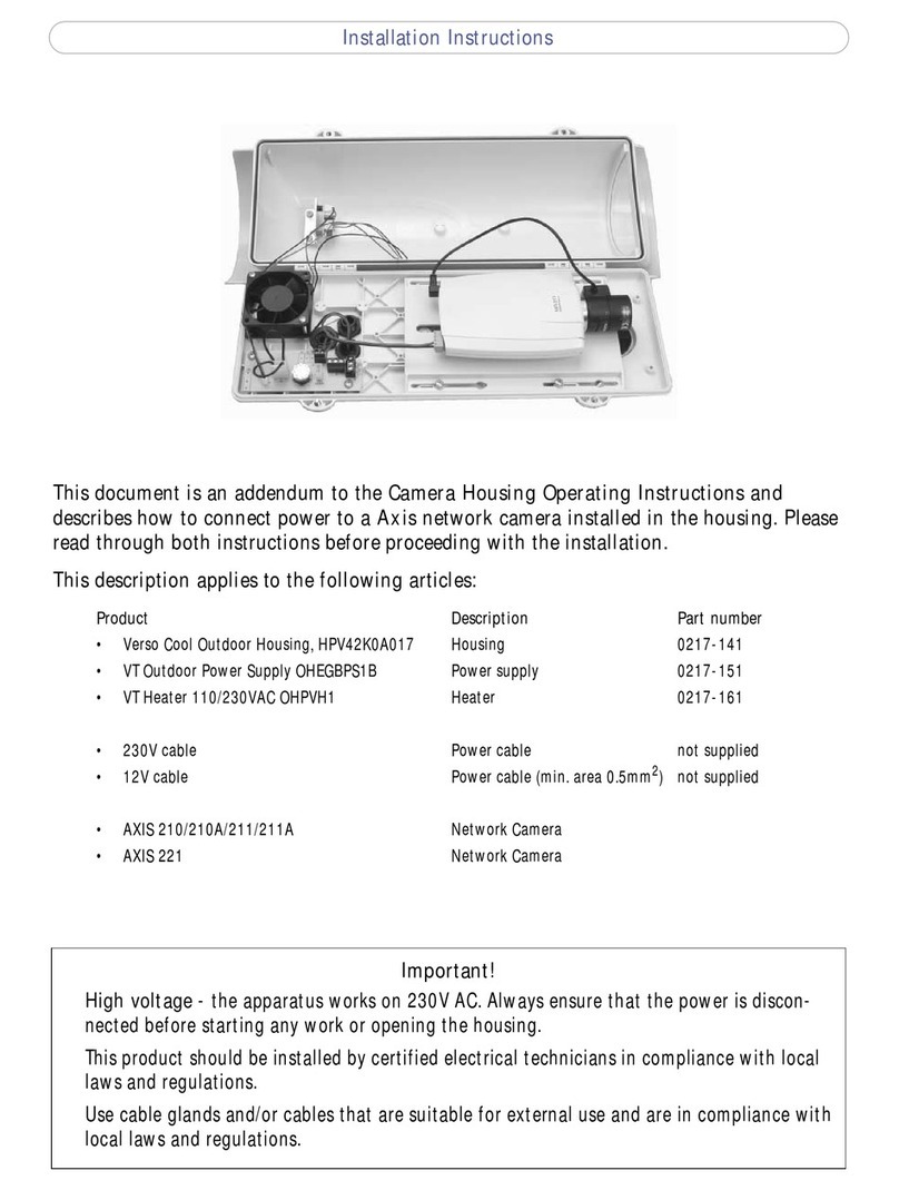 Axis 25254 User manual