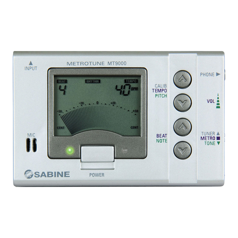 SABINE METROTUNE MT9000 manual