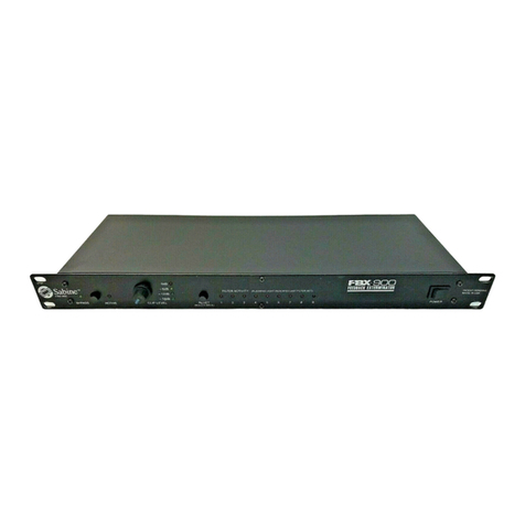 SABINE FBX-900 operating guide