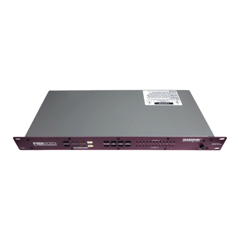 SABINE FBX-2020 operating guide