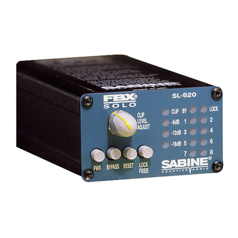 SABINE SL-820 operating guide