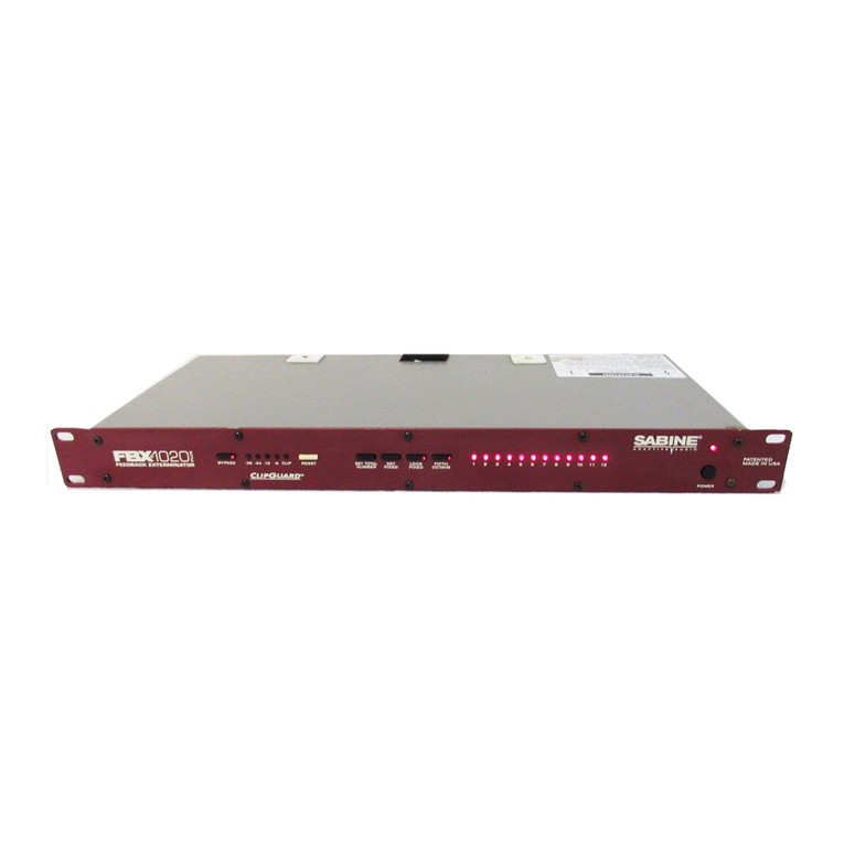 SABINE FBX-1020 User manual