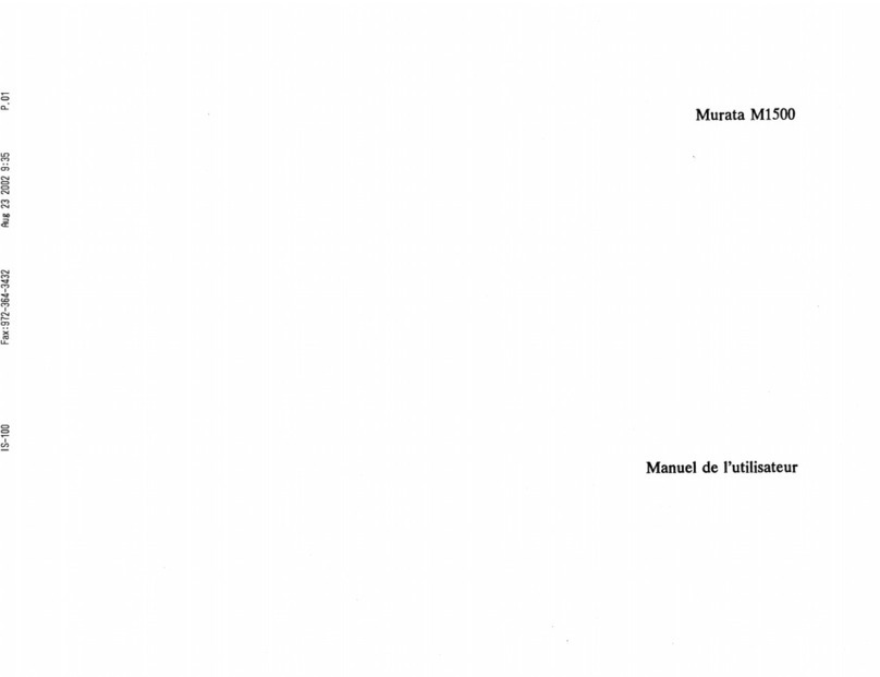 Murata M-1500 User manual
