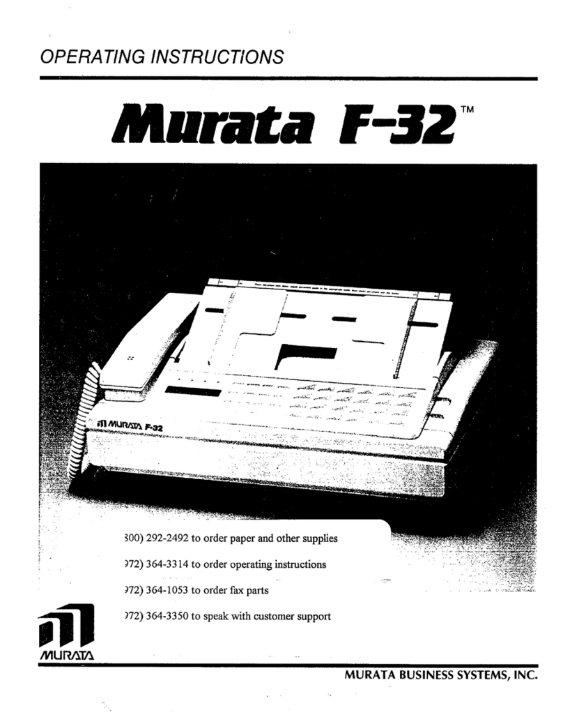 Murata F-32 operating instructions
