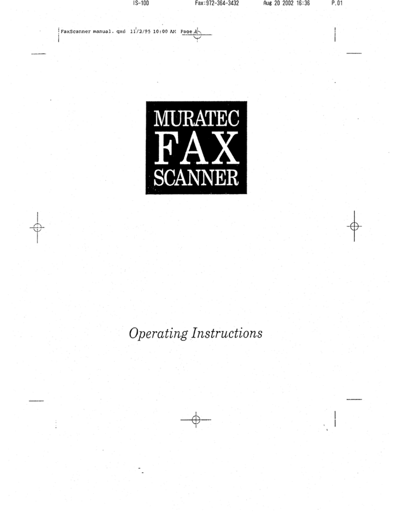 Muratec FAX SCANNER manual