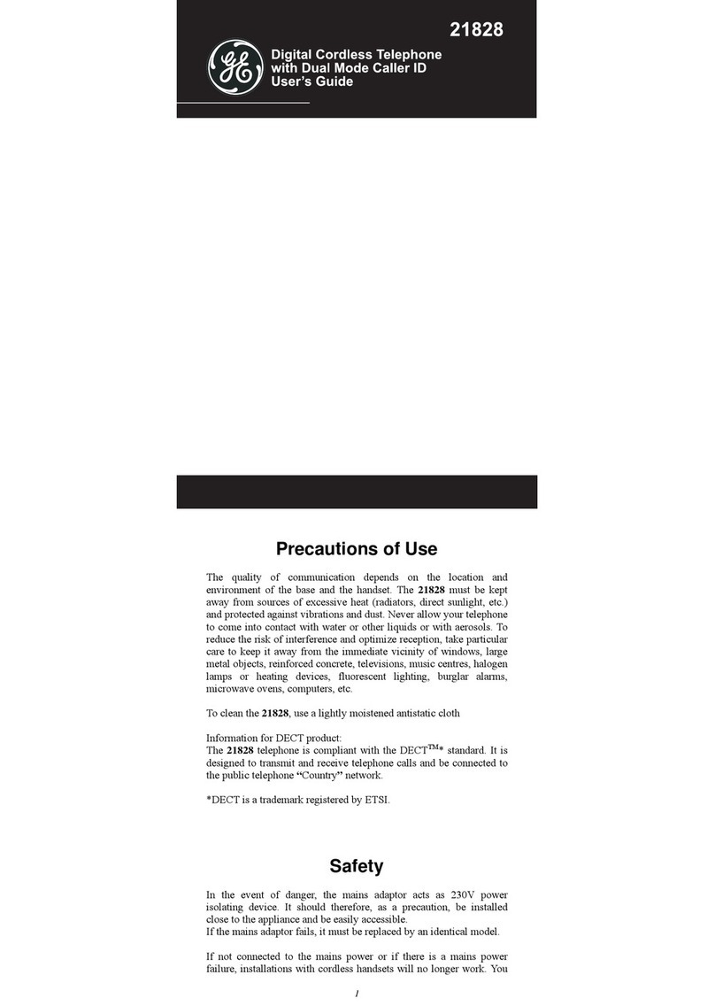 GE 21828 User manual