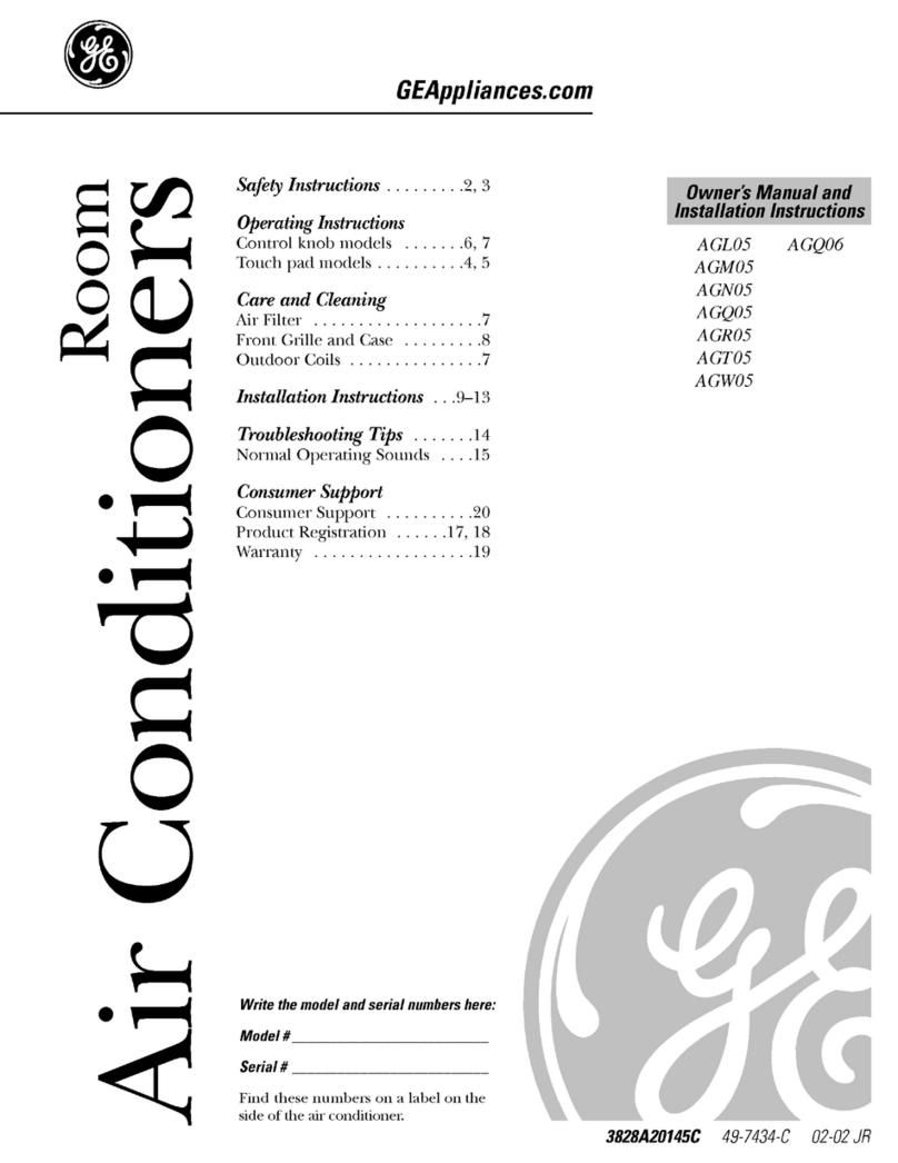 GE AGL05 User manual