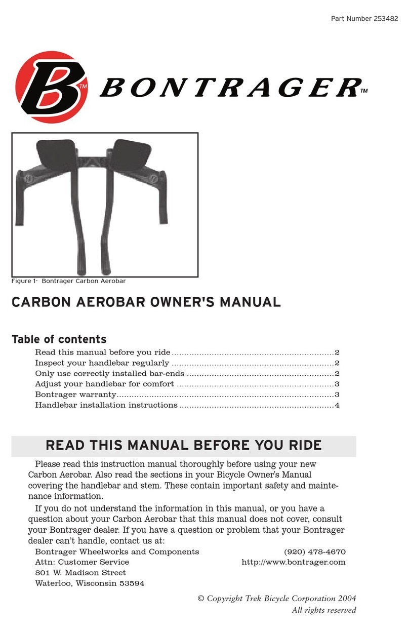 Bontrager Aerobar owner's manual