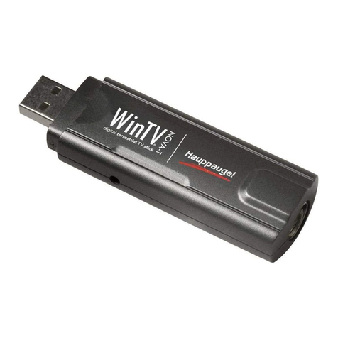Hauppauge WinTV-NOVA-T-USB2 MCE User manual