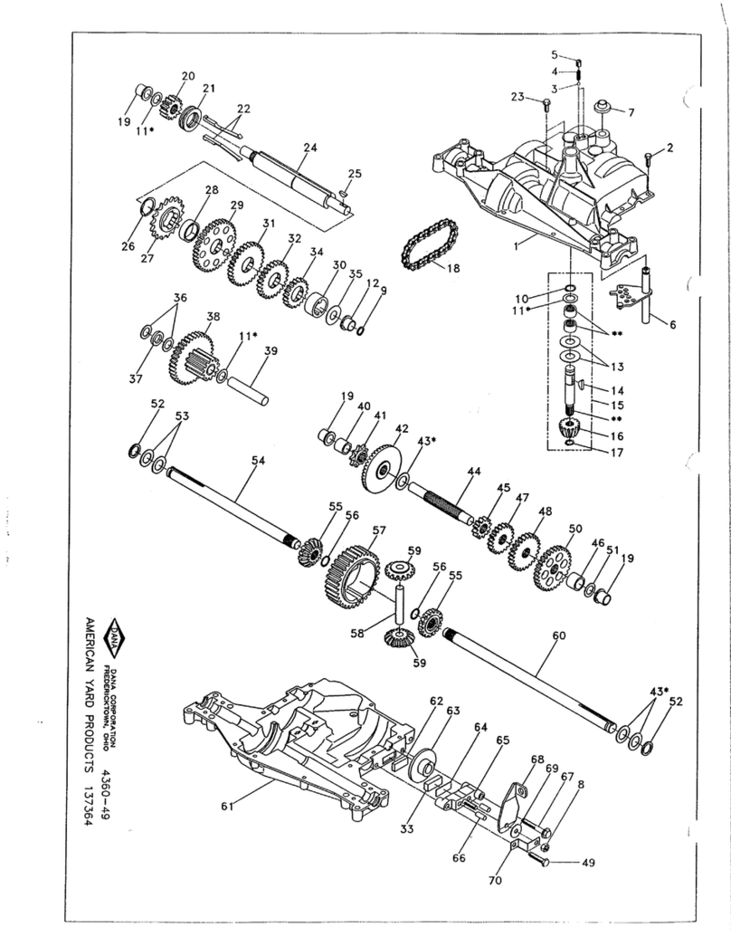 DANA 4360-49 User manual