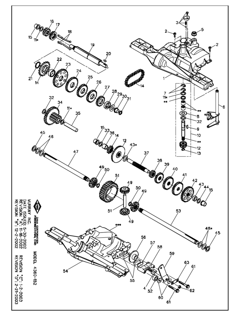 DANA 4360-152 parts list