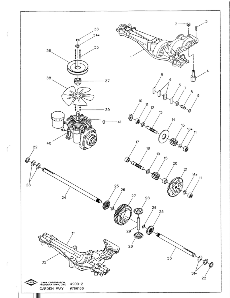 DANA 4900-2 parts list DANA 4900-2 parts list