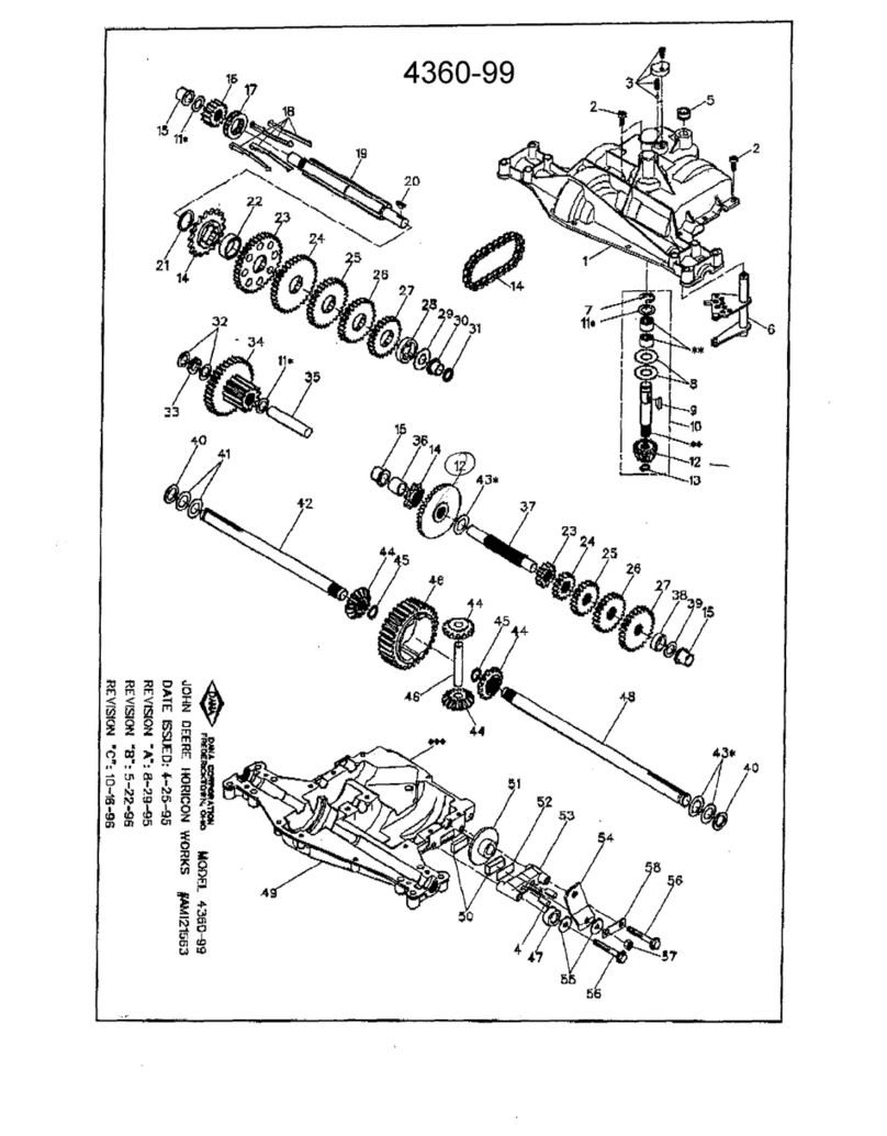 DANA 4360-99 parts list
