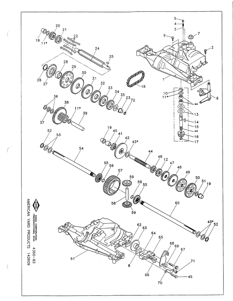 DANA 4360-83 parts list